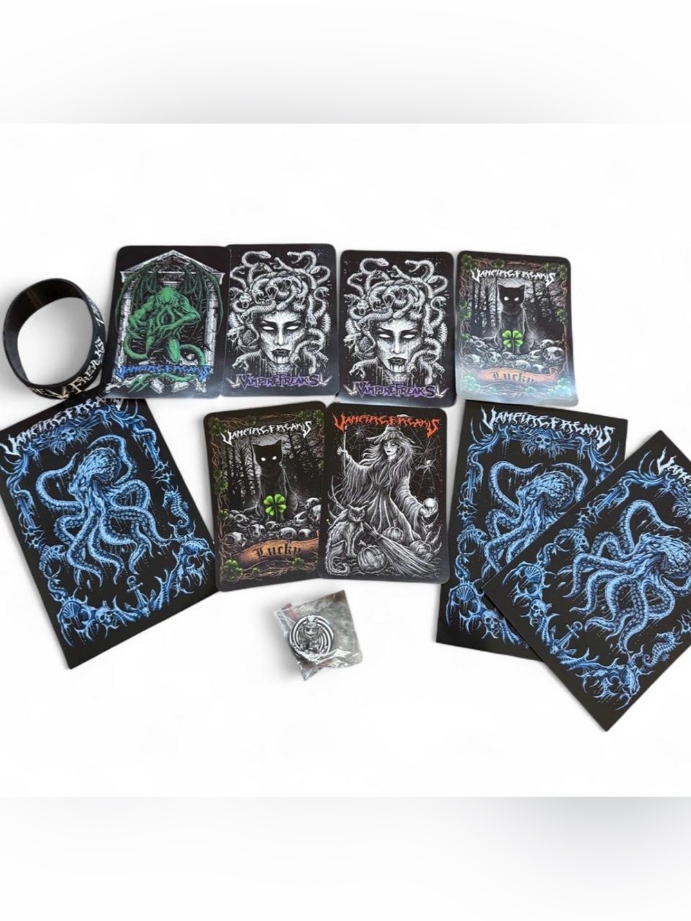 Vampire freaks stickers bracelet prints pin